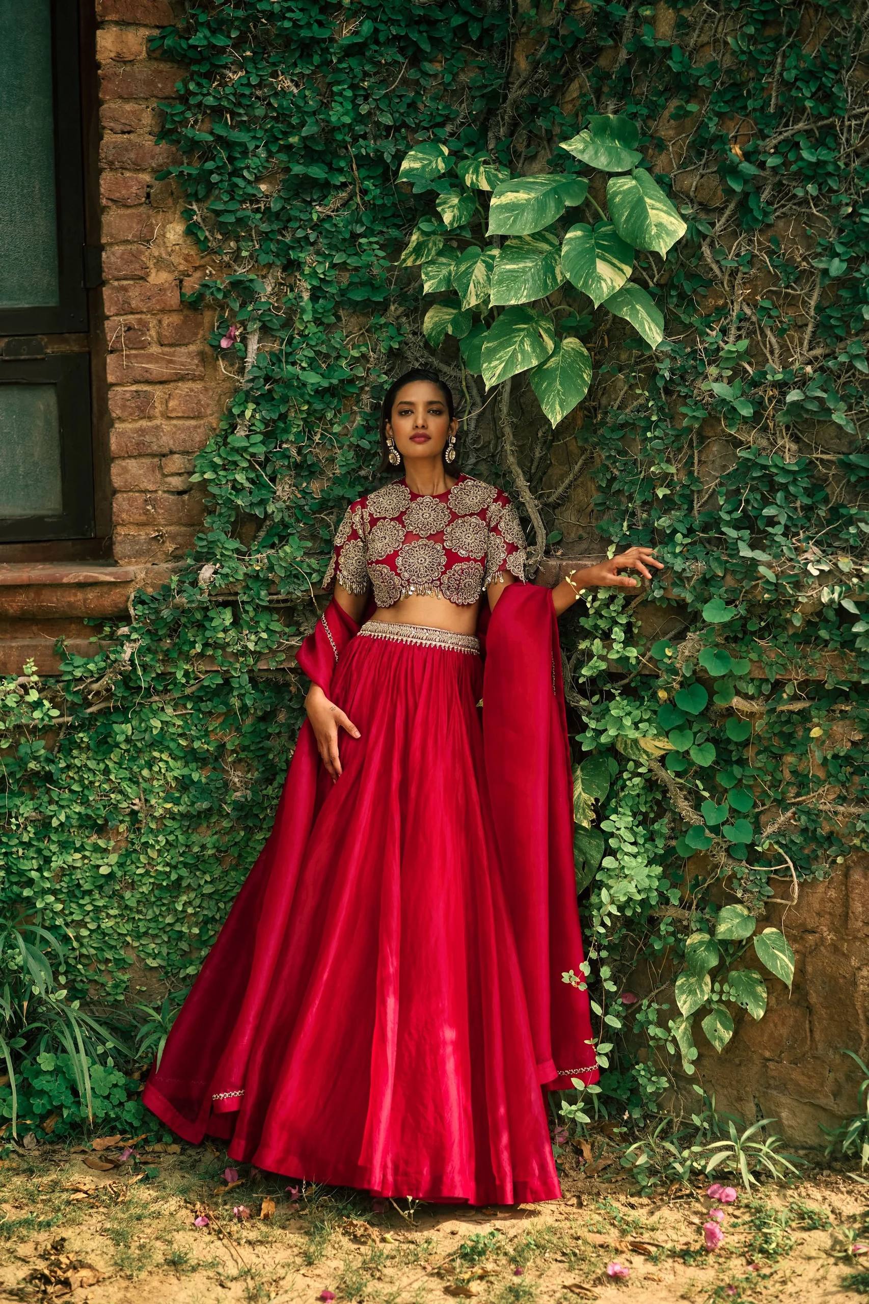 The Exclusive Roman Silk Dori Work Lehenga Set - Image 3