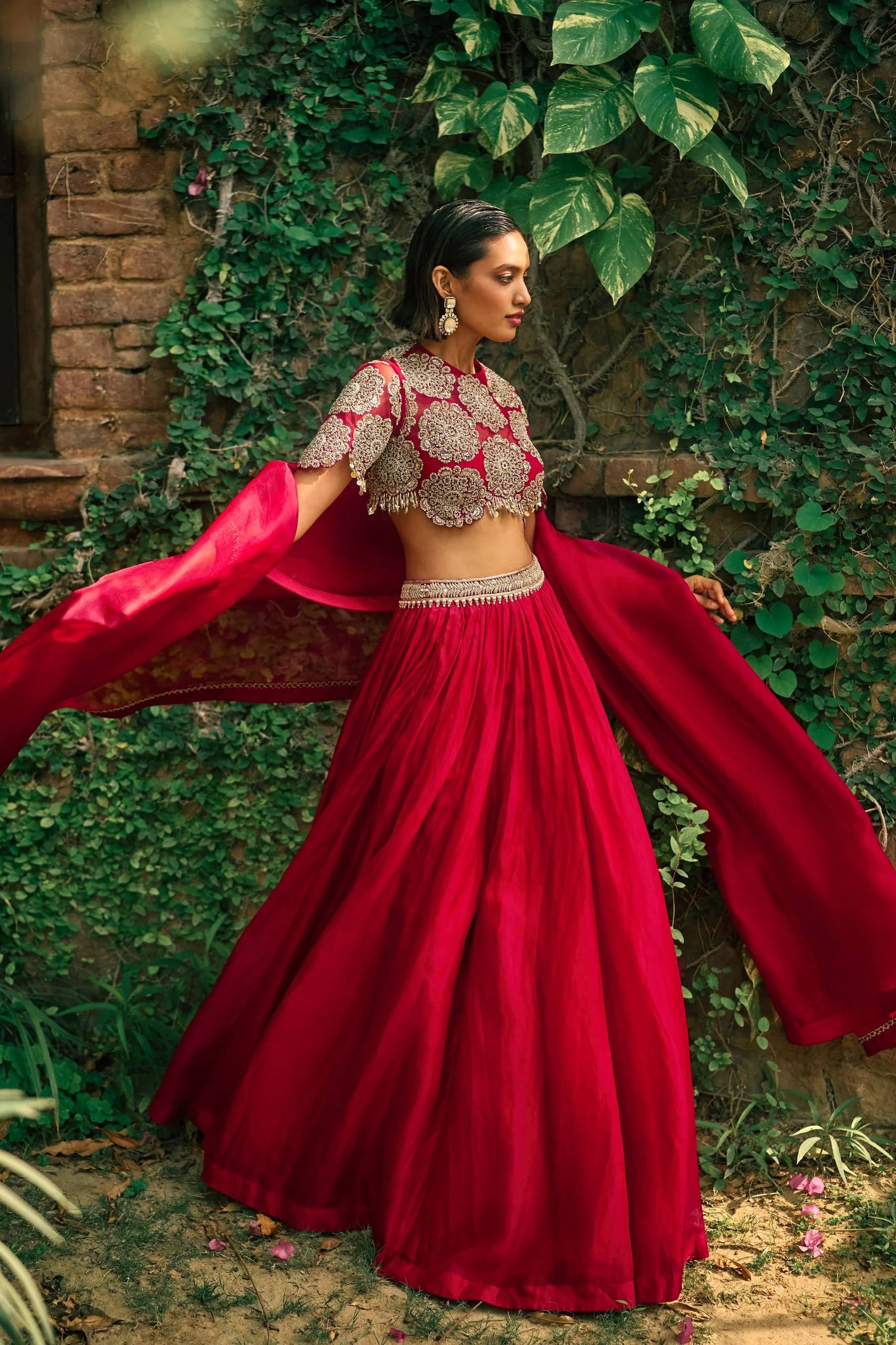 The Exclusive Roman Silk Dori Work Lehenga Set - Image 4