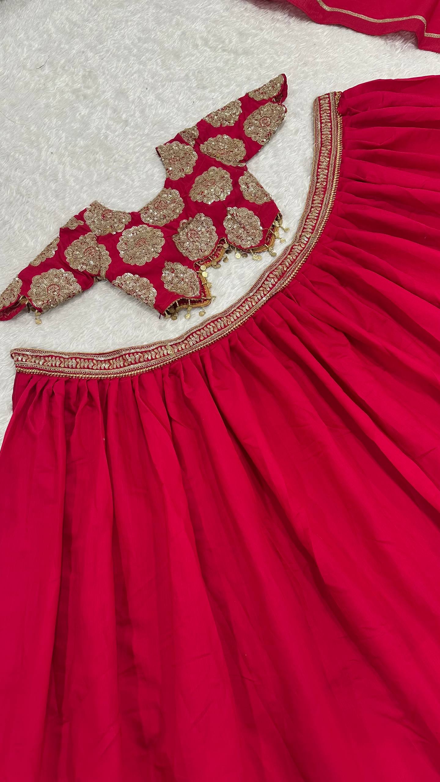 The Exclusive Roman Silk Dori Work Lehenga Set - Image 7