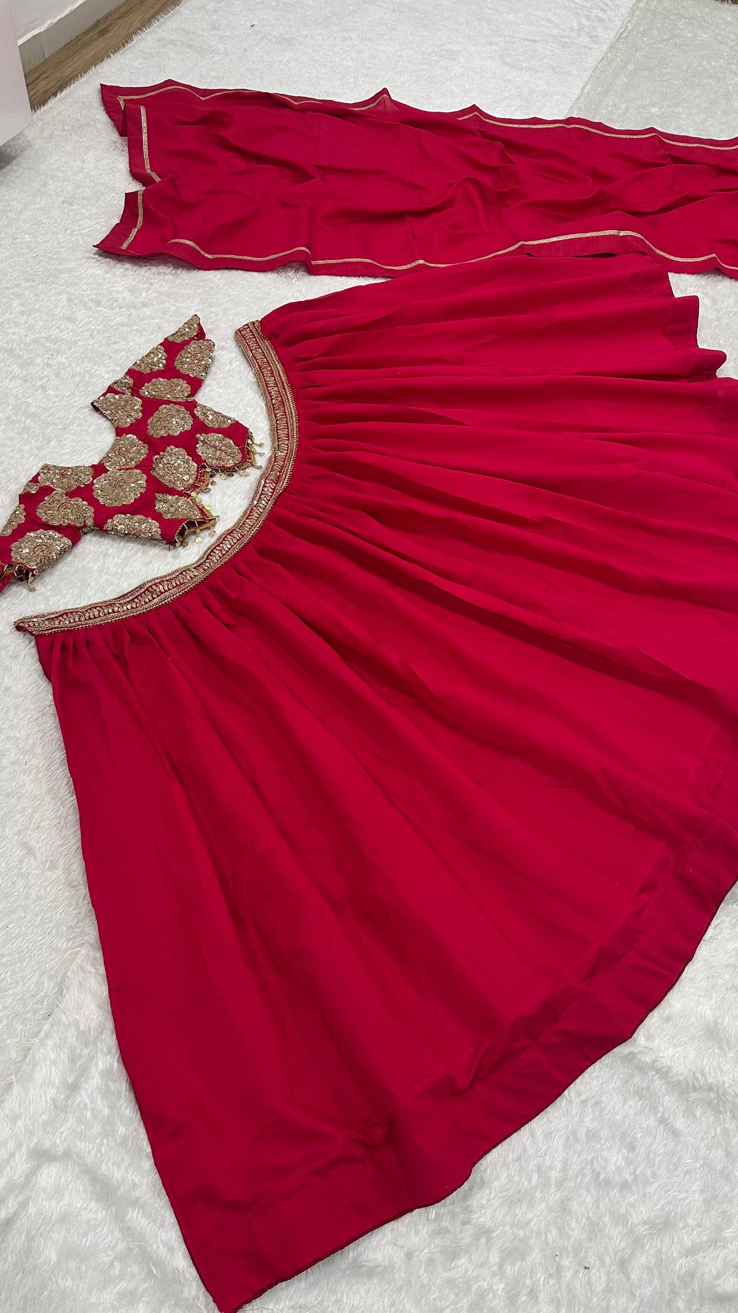 The Exclusive Roman Silk Dori Work Lehenga Set - Image 8