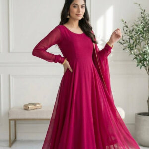 The Classy Ethnic Georgette Anarkali Set