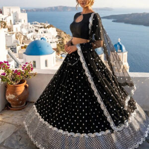 The Sparkling Georgette Sequined Lehenga Set