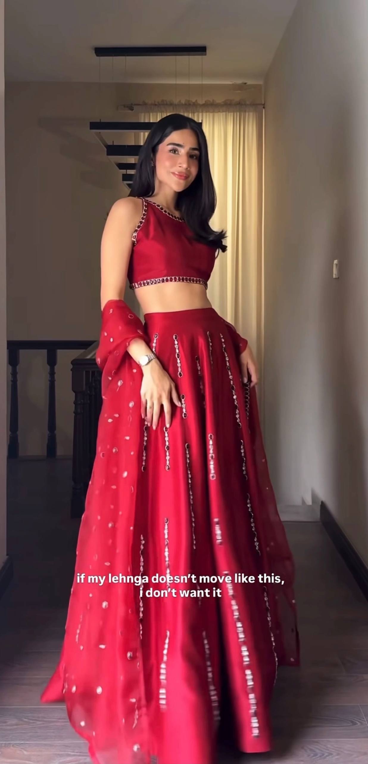 The Radiant Malai Satin Silk Mirror Work Lehenga Set - Image 4