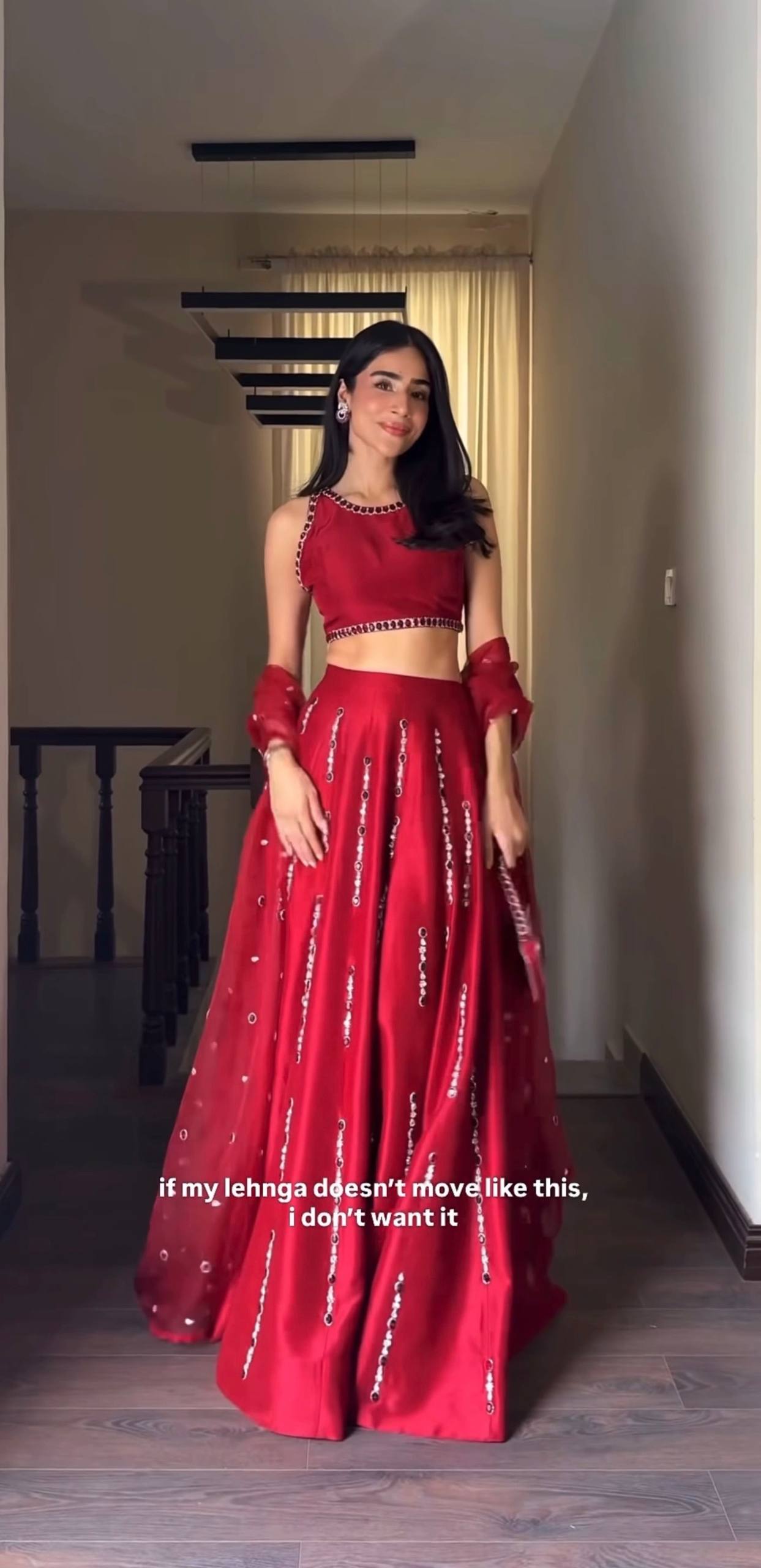 The Radiant Malai Satin Silk Mirror Work Lehenga Set - Image 5