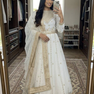 Heavy Sequin & Zari Work Georgette Gown
