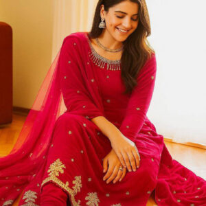 Elegant Georgette Thread & Zari Work Suit Set